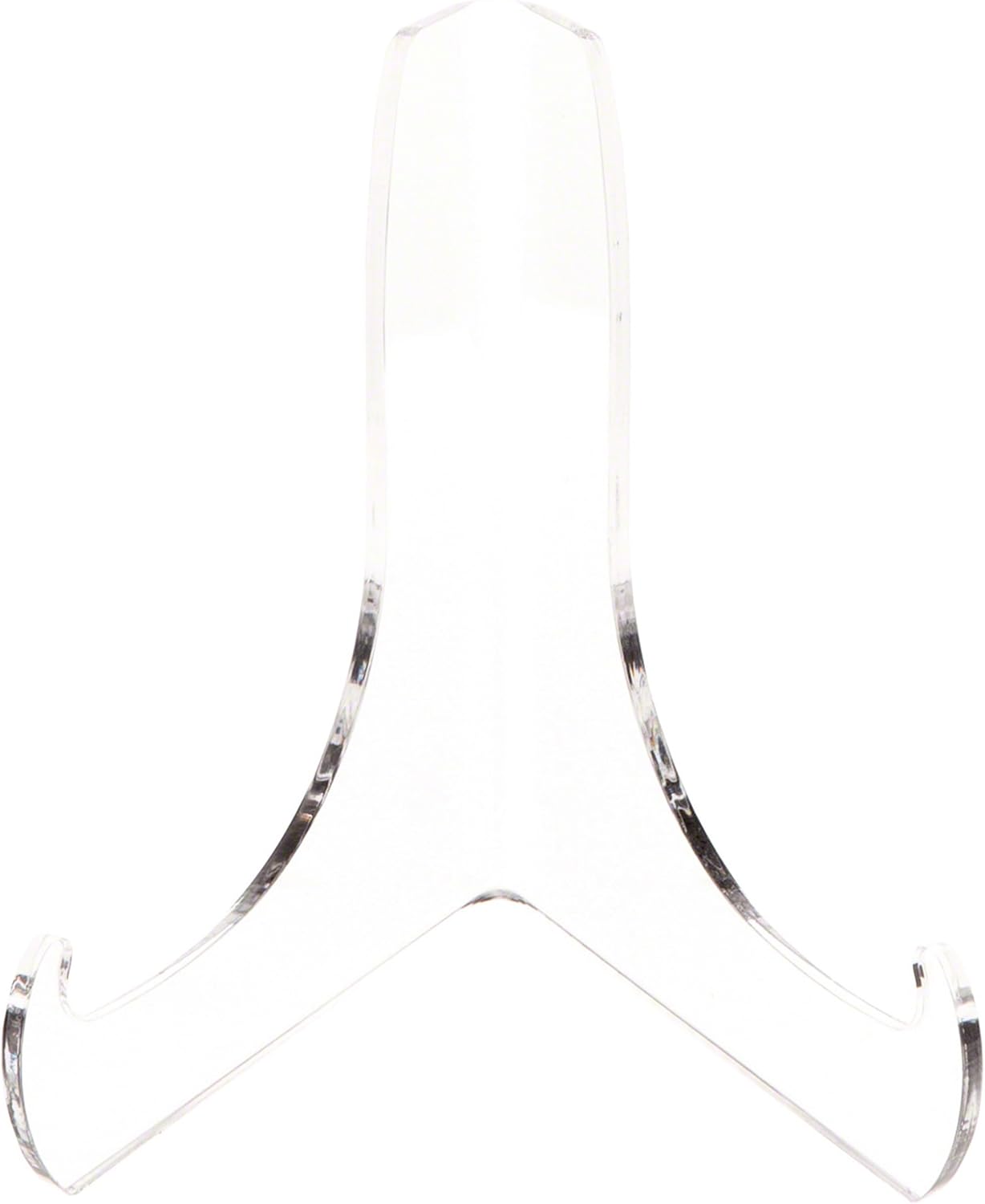 Plymor Clear Acrylic Easel with 60-Degree Angle and Deep Support Ledges, 4.5" H x 4.5" W x 3.5" D
