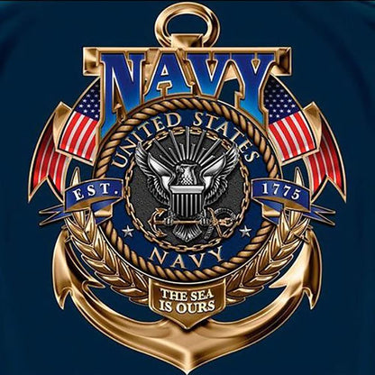 DIYPAINTING DIY 5D Diamond Art Painting by Number Kits for Adults Navy 16X16 inches Full Round Drill Rhinestone Embroidery for Wall Decoration
