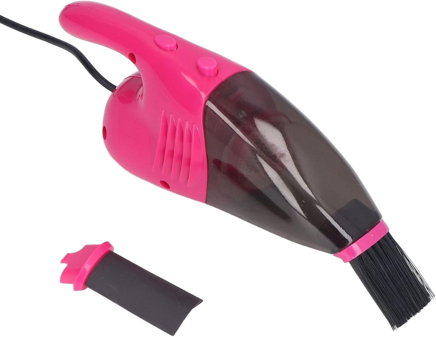 GLOGLOW Mini Vacuum Cleaner, USB Handheld Keyboard Vacuum with Powerful Suction for Desktop, Drawer, Car Interior (Pink)