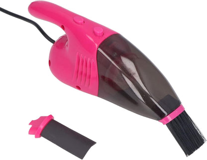 GLOGLOW Mini Vacuum Cleaner, USB Handheld Keyboard Vacuum with Powerful Suction for Desktop, Drawer, Car Interior (Pink)