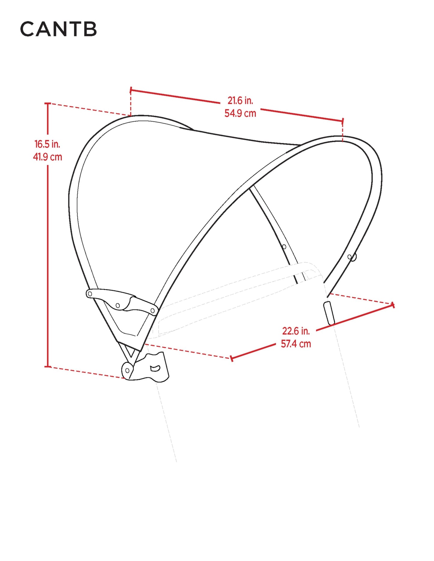 Rio Beach MyCanopy Personal Chair Sun Shade, Navy