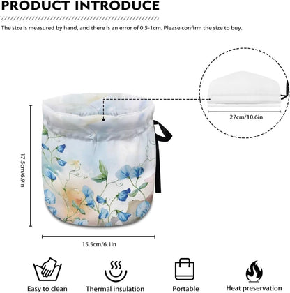 Cute Blue Floral Tea Pot Cozies with Insulation Pad, Shock and Drop Protection for Teapots, Kitchen Home Decorative