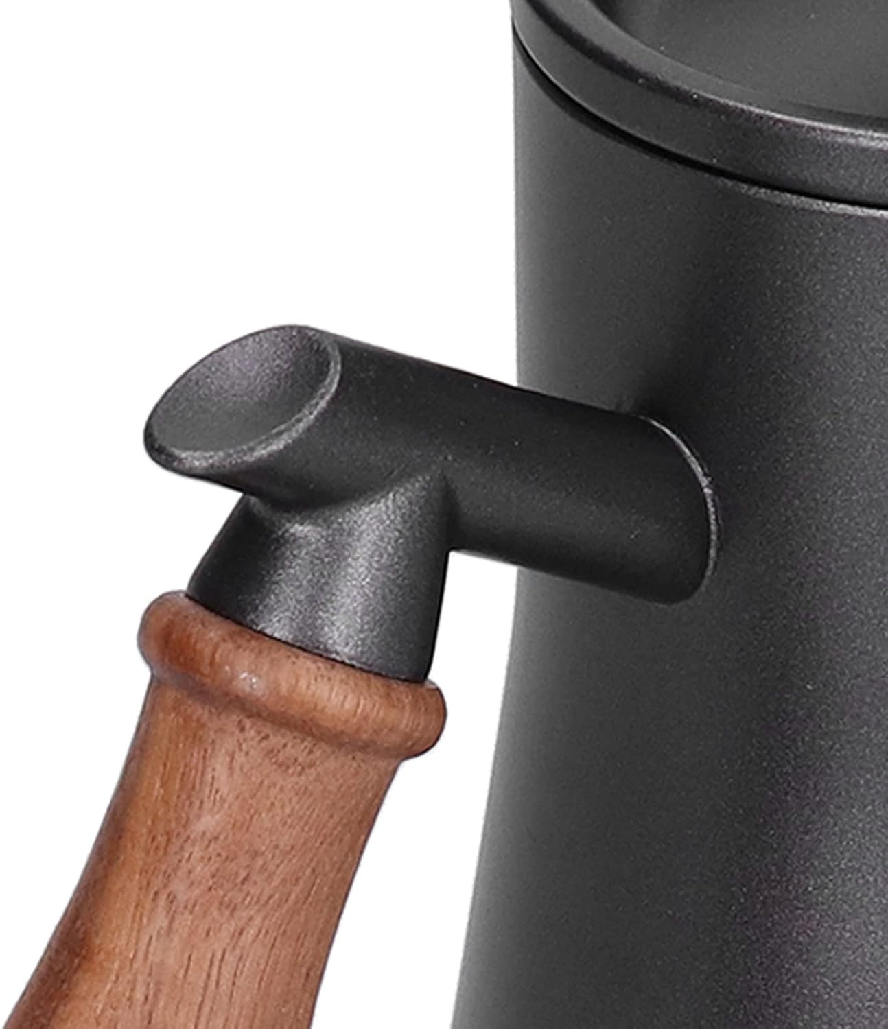 Coffee Kettle - Hand Breathe Stainless Steel Pot with Fine Mouth for 550Ml Pour Over Coffee Makers (Black)