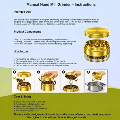 2.5 inch 2.5 Inches 3 Inches) Spice Grinder. herb grinder with jar attached. Jar offers a larger storage capacity.