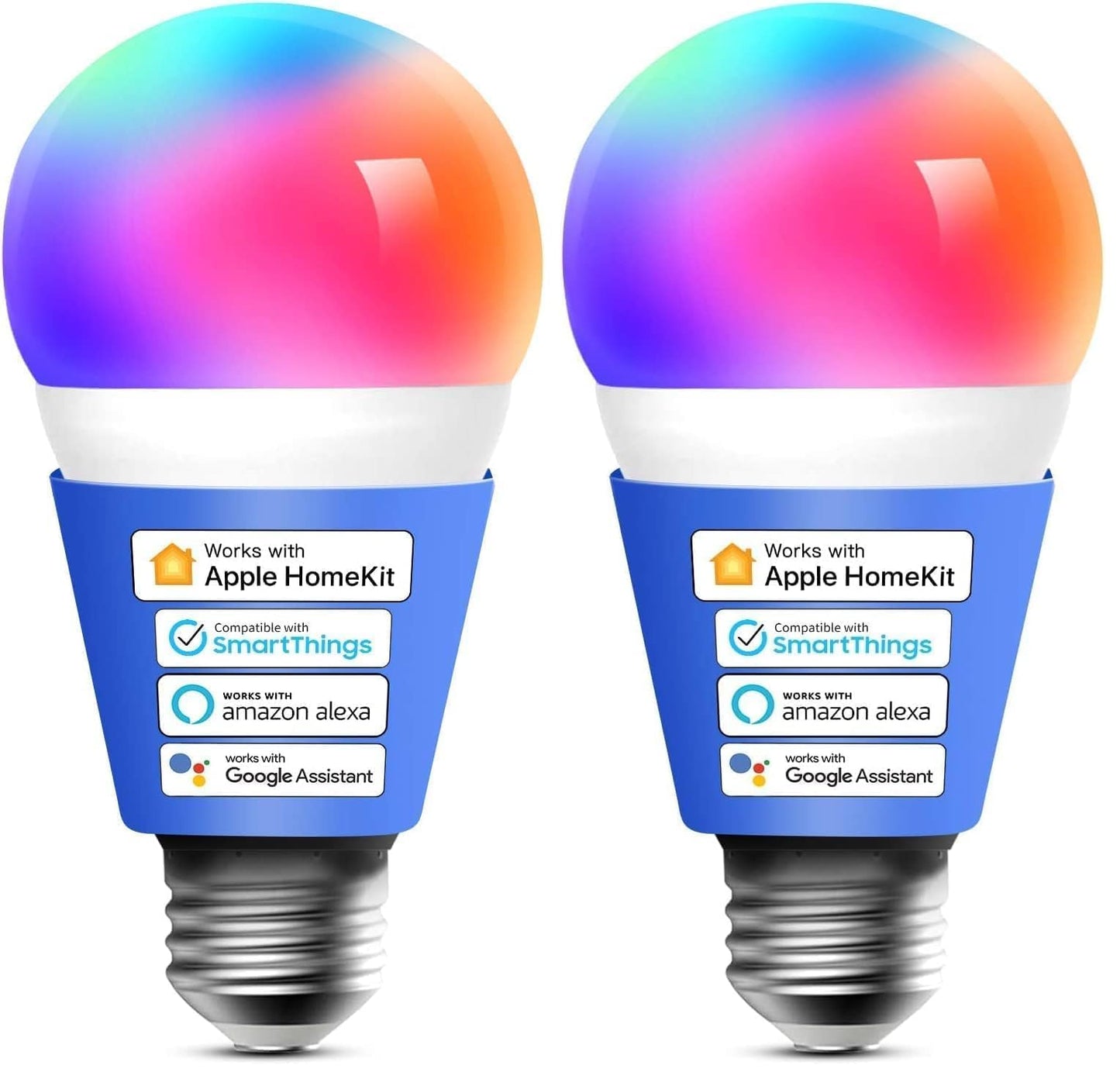 meross Smart Light Bulb, Smart WiFi LED Bulbs Compatible with Apple HomeKit, Siri, Alexa & Google Home, E26 2700K-6500K, 900 Lumens RGBWW 60W Equivalent, 1 Pack