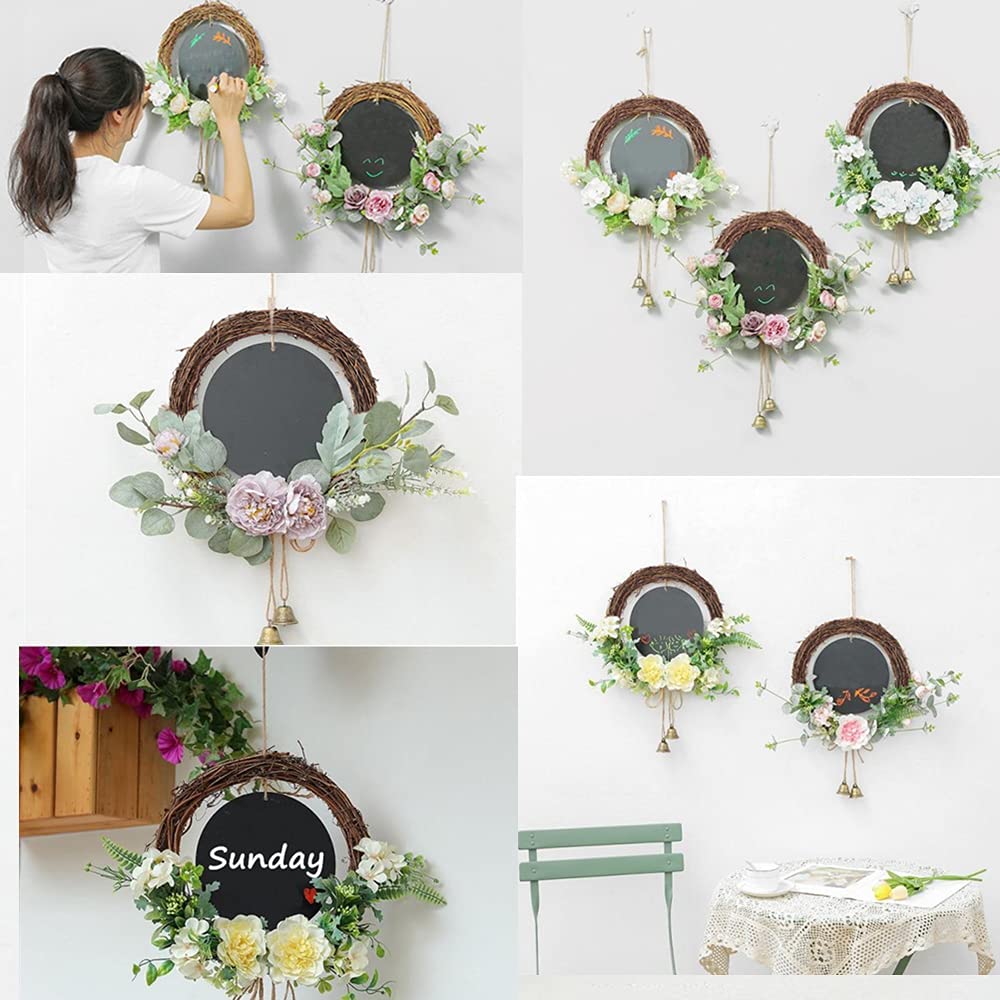 Byher Grapevine Wreath, 2 PCS 12 Inch Natural Vine Wreath for Crafts (Wreath Frame)