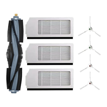 Accessories for ECOVACS DEEBOT T10 Plus:Replacement Parts Compatible with ECOVACS DEEBOT T10 Plus Robtic Vacuum Cleaner Main Brush Side Brush Hepa Filter Spare Attachments