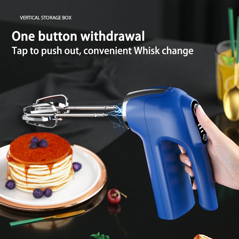 Double-head Egg Beater, USB Charging, 3-speed Adjustable Multifunctional Kitchen Baking Mixer