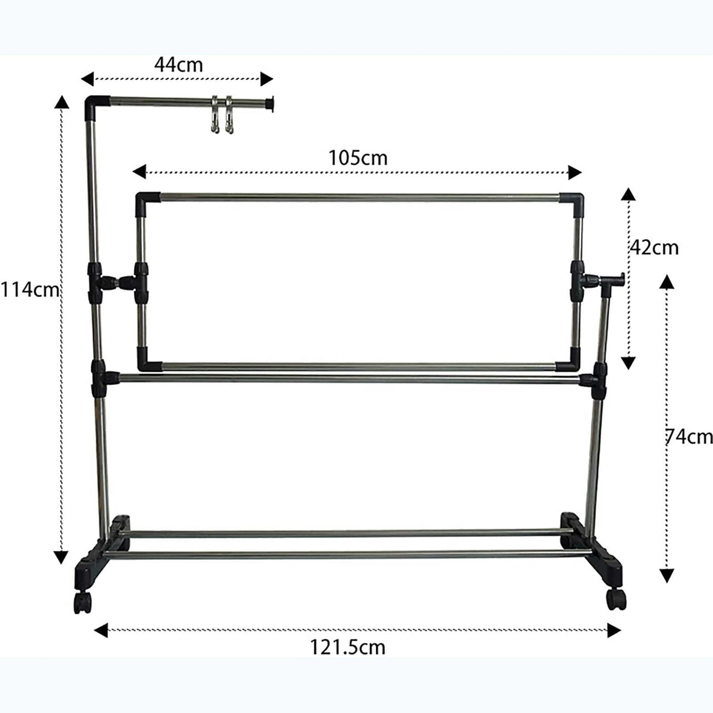ELUKHT Cross Stitch Craft Frame, Adjustable Needlework Floor Frame Cross-Stitch, Standing Craft Stand and Lap Table for Sewing and Art, Convenient Holder for Creative Projects.