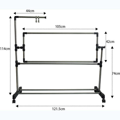 ELUKHT Cross Stitch Craft Frame, Adjustable Needlework Floor Frame Cross-Stitch, Standing Craft Stand and Lap Table for Sewing and Art, Convenient Holder for Creative Projects.