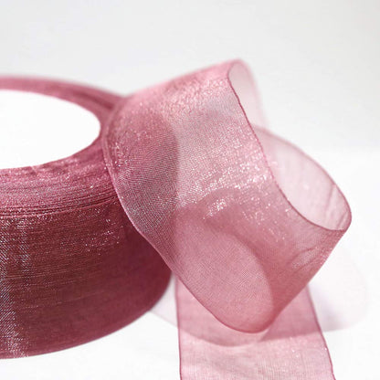 Sailing-GO 200 Yards（4 Rolls * 50 Yd） 1-1/2" Wide Sparkle Sheer Chiffon Organza Ribbon for Wedding Gift Package Valentines Bouquets Wrapping Birthday Baby Shower Home Decor Wreath Decorations Fabric
