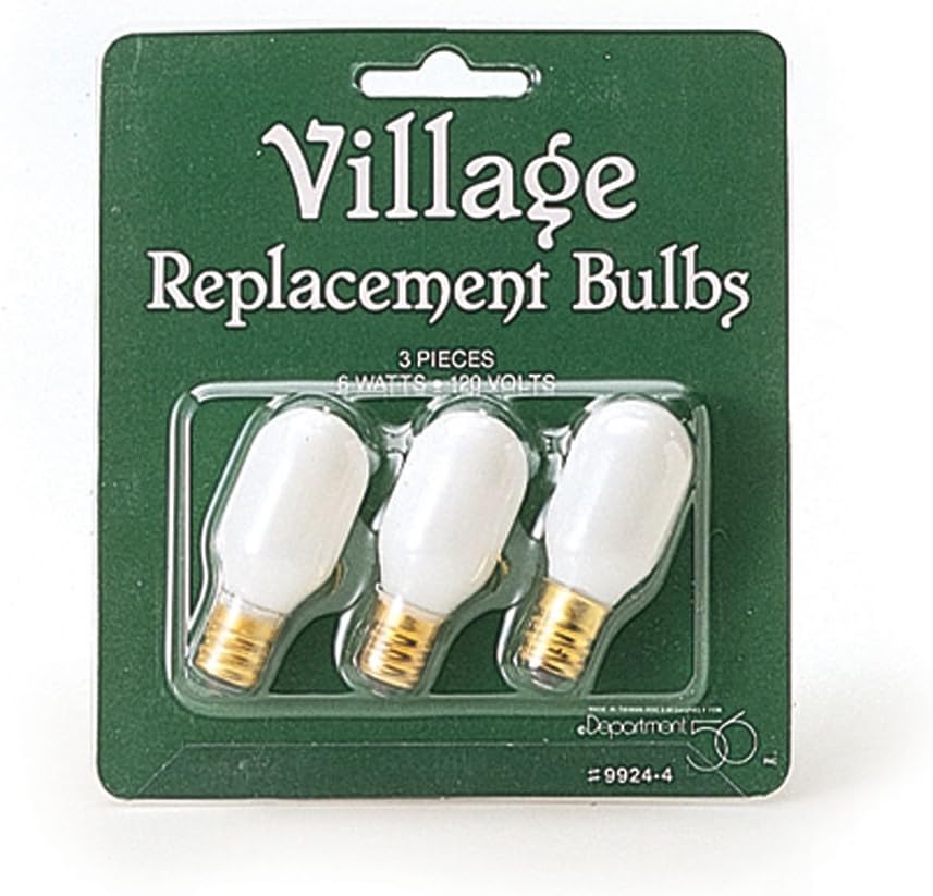 Replacement Bulbs, Set of 3, Department 56
