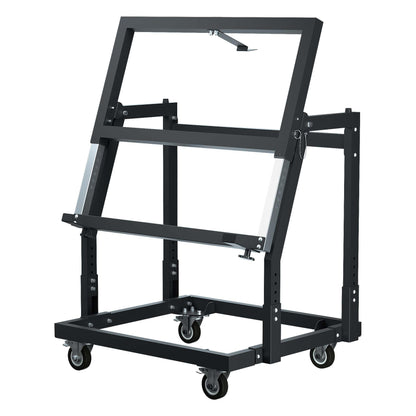 APARECIUM Panel Handler Cart and Shop Stand, Tilting Panel Cart with Rolling Casters, Tilting Panel Mover Mobile Workbench, Drywall Cart for Woodworking, Lumber Furniture Workshop, Warehouses, Garage