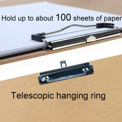 Acocony 11x17 Clipboard Landscape Extra Large Clipboard Hardboard Low Profile Clip 11 x 17 Clipping Board MDF Pack of 1