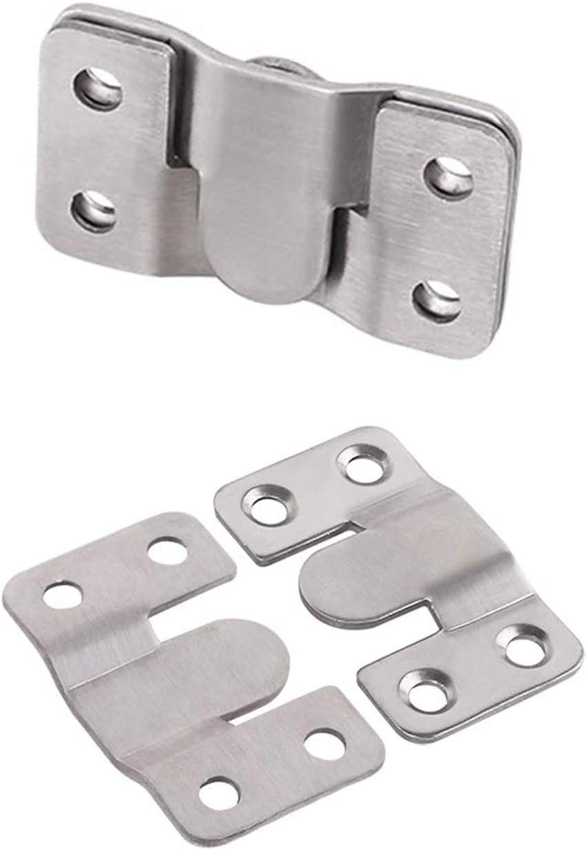 LIKERAINY Heavy Duty Large Metal Flush Mount Brackets - Sectional Interlocking Connector for Furniture, 20 Pairs