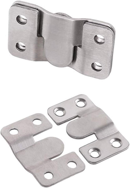 LIKERAINY Heavy Duty Large Metal Flush Mount Brackets - Sectional Interlocking Connector for Furniture, 20 Pairs