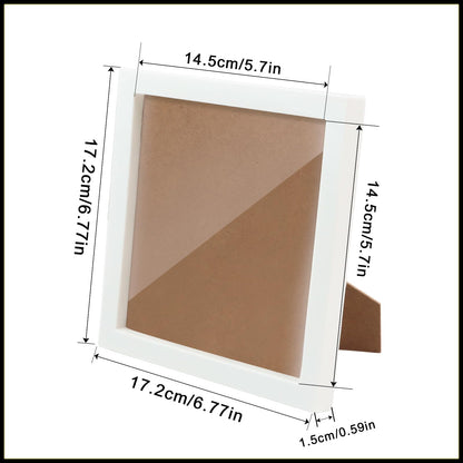AiYuanzsh 3 Pack 6x6 Display Frames for Diamond Painting, Square Tabletop Stand Picture Frames for Diamond Art Projects and Completed DIY Artwork