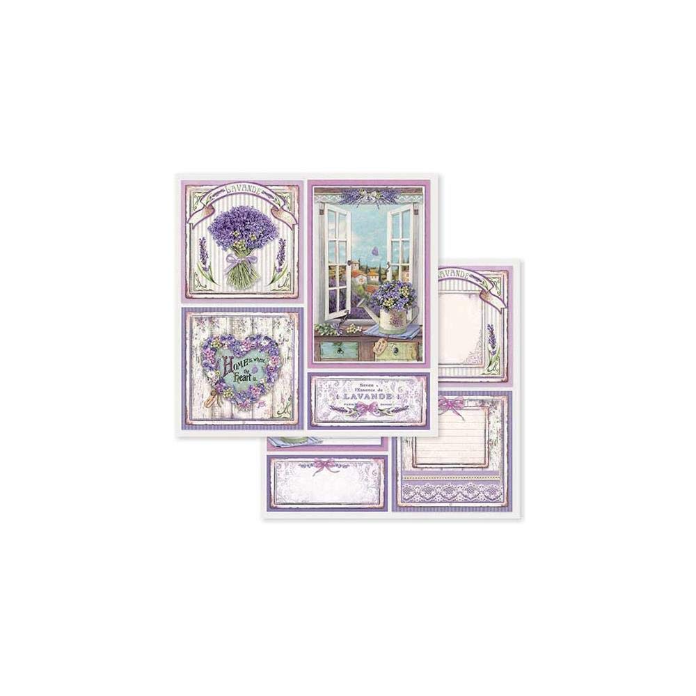 STAMPERIA INTERNATIONAL, KFT PAPER PAD 8X8 10PK PROVENCE, 20.3 x 20.3 (8" x 8"), Multicoloured