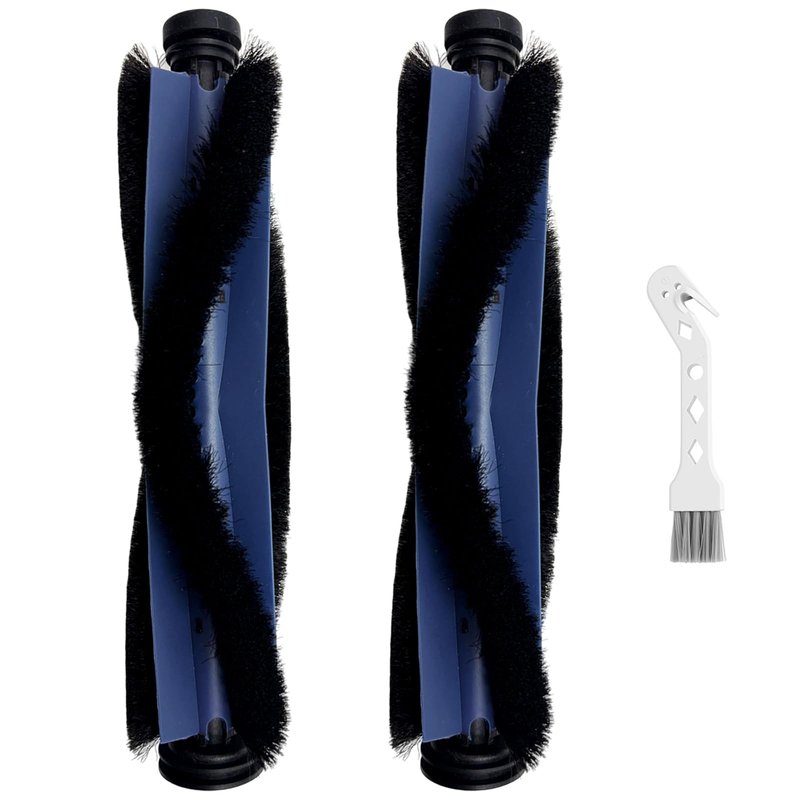 Auoiian 2-Pack Replacement Rollers Brushes for eufy X10 Pro Omni Robot Vacuum - Washable Main Brush Set with Cleaning Tool- Compatible Only with X10 Pro Omni