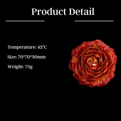 2 Pcs Gilded Candles for Wax Play Low Heat, Low Temperature Body Safe Drip Peony Candles, Romantic Massage Soy Rose Candles Couple (2, Gilded Black Peony)