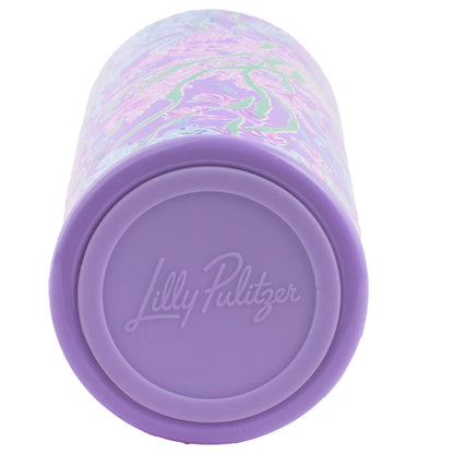 Lilly Pulitzer Stainless Steel Water Bottle, 20 Oz Metal Water Bottle, Double Wall Insulated Tumbler with Lid, Secret Escape