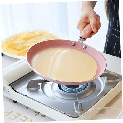 Hemoton Metal Cooking Utensils, Small Nonstick Japanese Omelette Frying Pan, Aluminum Pancake Pan