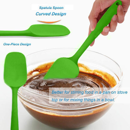 5Pcs Silicone Spatula Set, Colorful Mini Kitchen Utensils, 480 F Heat Resistant for Baking and Cooking