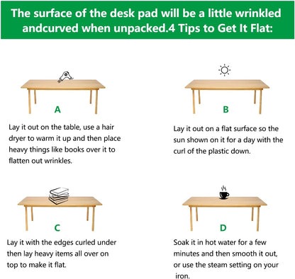 24 Inch Round Clear Table Protector - Vinyl Desk Pad Mat for Circular Furniture, Kitchen, Coffee End Tables - Glass Top