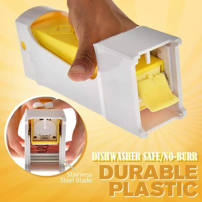 UHAIR Butter Slicer Butter Cutter: with Stainless Steel Blade - Dishwasher Safe - No-Burr Design for 1/4 lb Butter Sticks - Easy Squeeze Slicing - Convenient Butter Dispenser Tool for Kitchen
