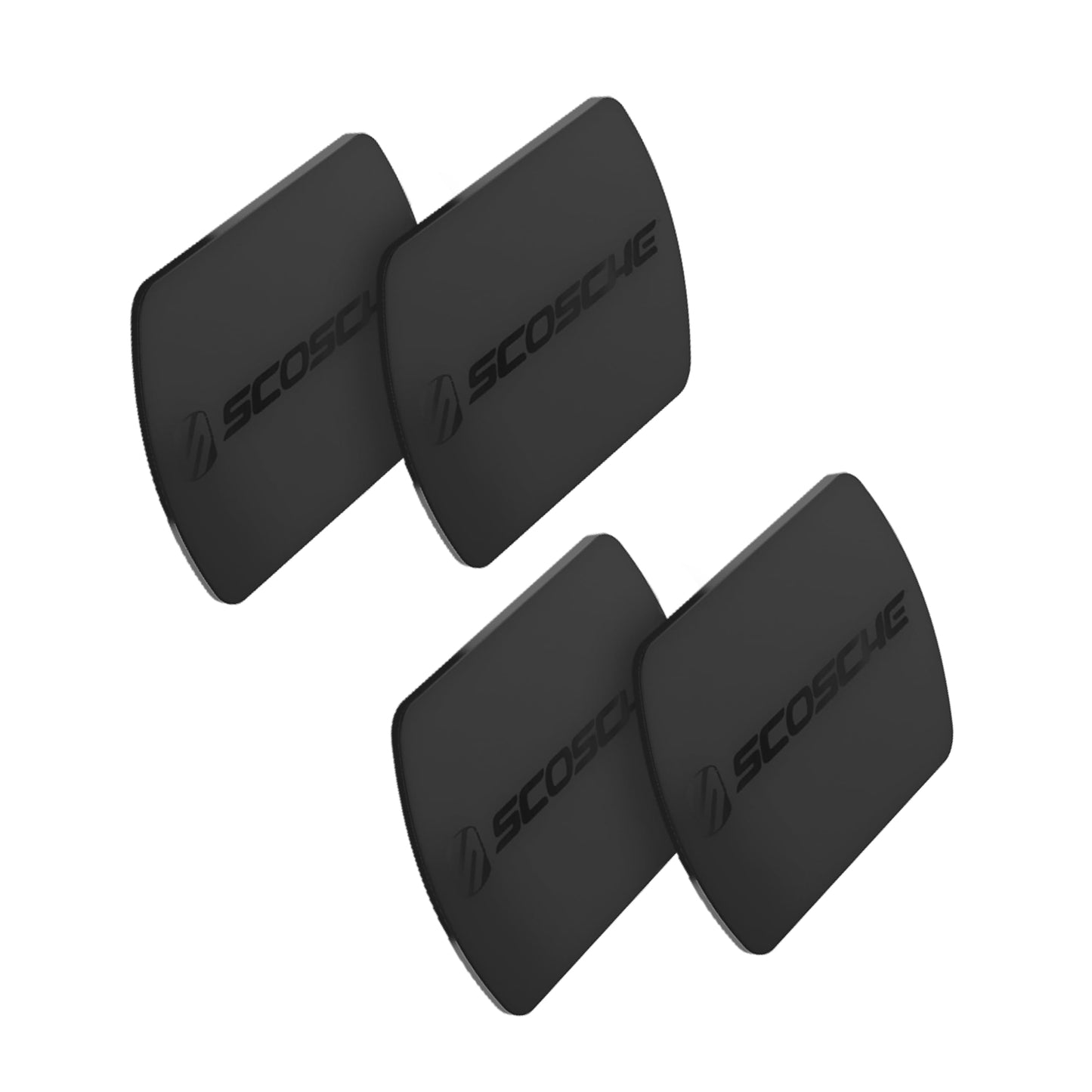 Scosche MAGRKI MagicMount Replacement Metal Plate Kit for Phone, Metal Plates for Magnetic Mount Cell Phone Holder for Car, Universal with All Devices and Phone Case, Black