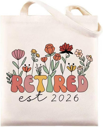Maciebelle Retirement Gift - Stylish Canvas Tote Bag for Women | Perfect 2026 Retirement Present