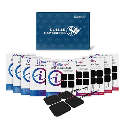 iReliev Electrode Value Pack TENS & EMS Pads (40) 2" X 2" Re-Usable, Premium Super Tack Gel
