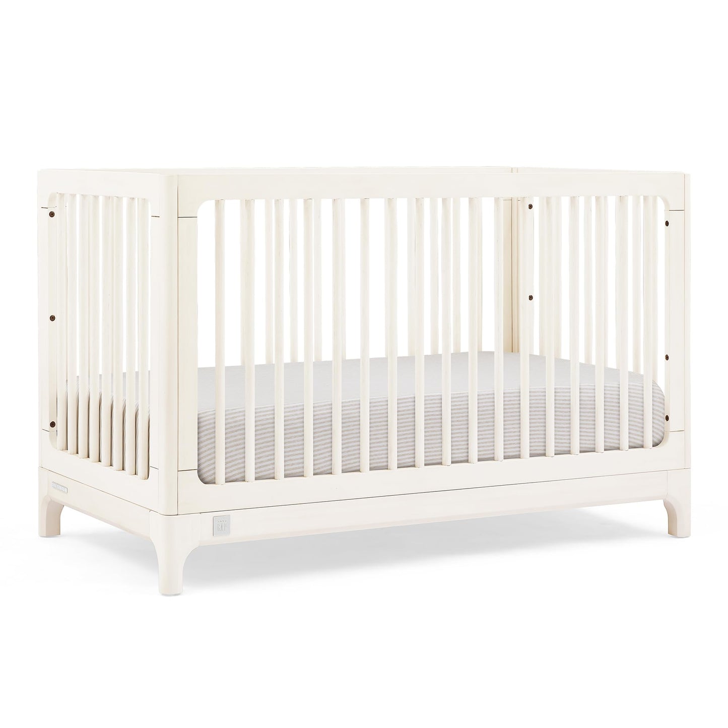 babyGap Wren 4-in-1 Convertible Crib by Delta Children - Greenguard Gold Certified, Antique White