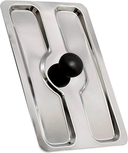 Toaster Cover, Stainless Steel Appliance Top Cover for Electric Bread Maker