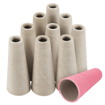 PH PandaHall 10pcs Wool Winder Tubes Yarn Wool Winder Tube Cone Thread Organizer Bobbin Winder Embroidery Thread Storage Paper Bobbin Thread Holder for Sewing Project Crochet Needlework 7 Inch