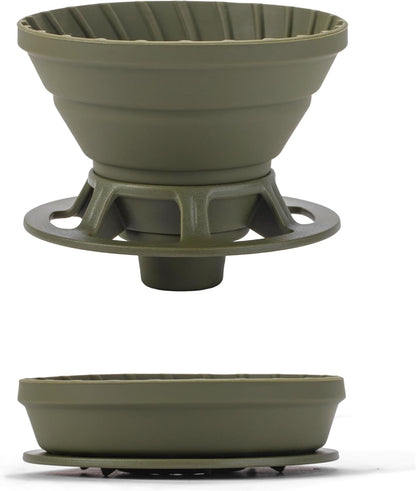 Collapsible Coffee Dripper, Silicone Reusable Pour Over Maker for Camping, Business Trip, Home & Office