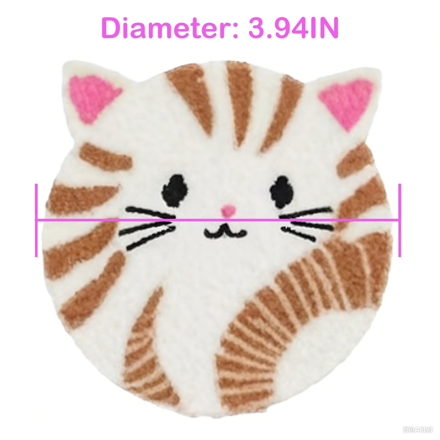 57lilina Punch Needle Coaster Kit for Adults Beginners Kids, 6 Set Complete Animal Cat Punch Needle Stitching Embroidery Art Kit, Step-by-Step Guide Make Punch Needling Drink Coasters for Starter