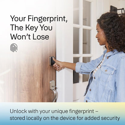 Yale Assure Lock 2 Touch Deadbolt, Black Suede Key-Free Smart Entry Door Lock with Wi-Fi Connected Touchscreen Keypad and Fingerprint Scanner for Code Entry and Remote Access, YRD450-F-WF1-BSP