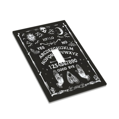 Wpshijia Black Witchy Skeleton Skull Gothic Sun Moon 1 Gang Novelty Light Switch Covers Decorative Unique Single Toggle Wall Plate Switchcover Electrical Switchplate for Bathroom Bedroom Decor