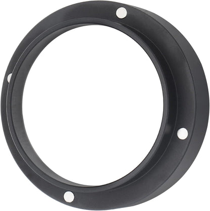 51mm Espresso Dosing Funnel, Magnetic Coffee Dosing Ring, Anodized Aluminum with 4 Magnetized Steel