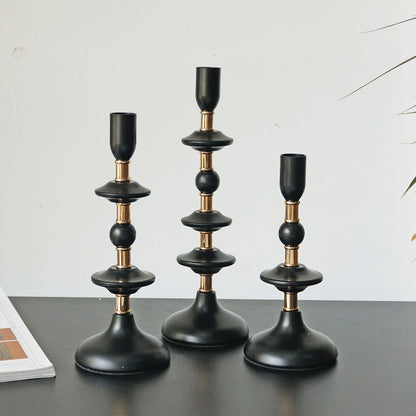 Candlestick Holders Candlestick Iron Decorative Ornament Candle Pedestal Candle Holders ﻿for Dinner Room Table ﻿ Candle Holders(Small)