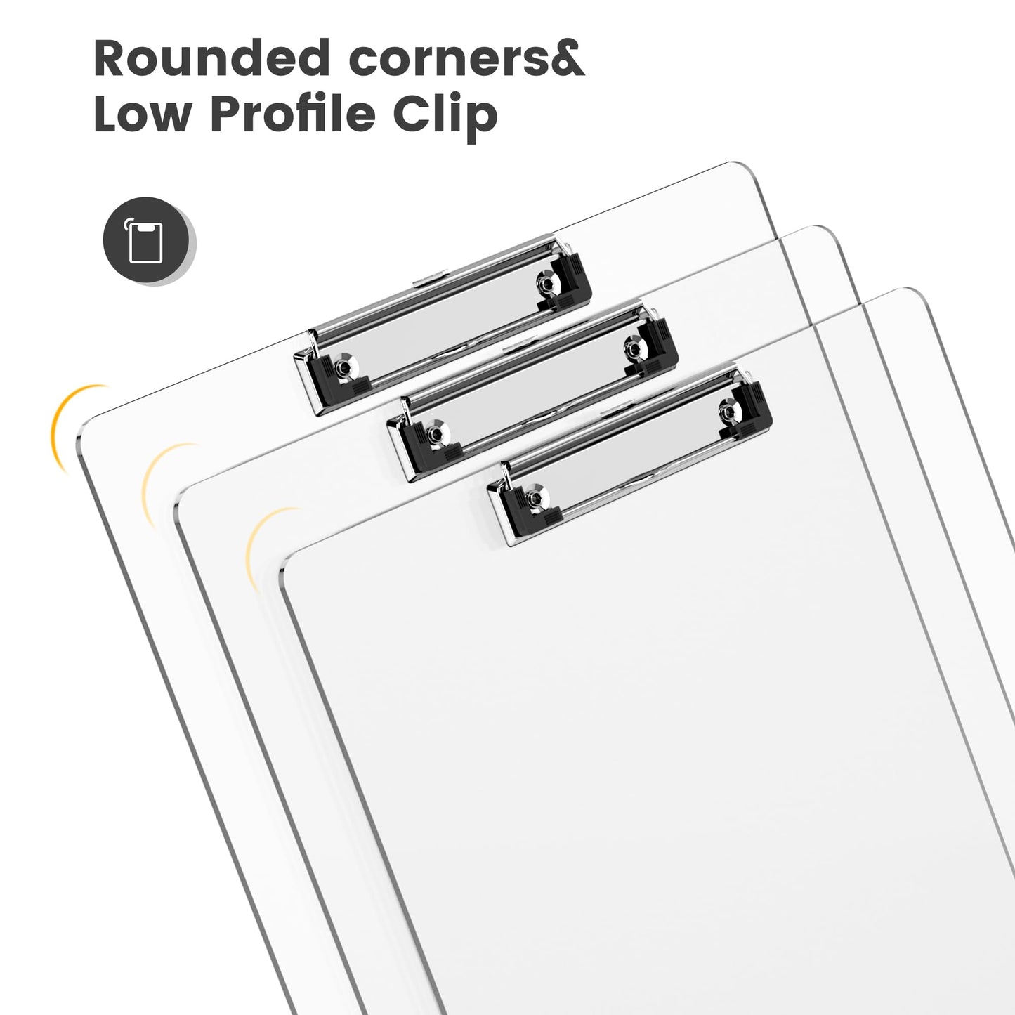 Macroclo Extra Large 11x17 Clipboards, Plastic Clear Drawing Boards, Horizontal Clip Board, Vertical Layout. Suitable for Watercolor, Sketching, Painting. Art & Drafting Supply(Pack of 6)