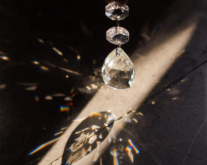 H&D HYALINE & DORA 20pcs Teardrop Chandelier Crystal Glass Pendants Beads