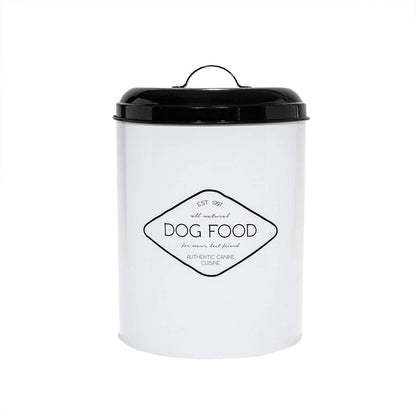 Amici Pet Buster All Natural Canister, Metal Storage Container with Handle Lid & Silicone Gasket Seal, Minimal Countertop Food Bin for Pantry, Pet Treats & Kitchen Dry Goods - 272 Oz (10.5"L x 14"H)