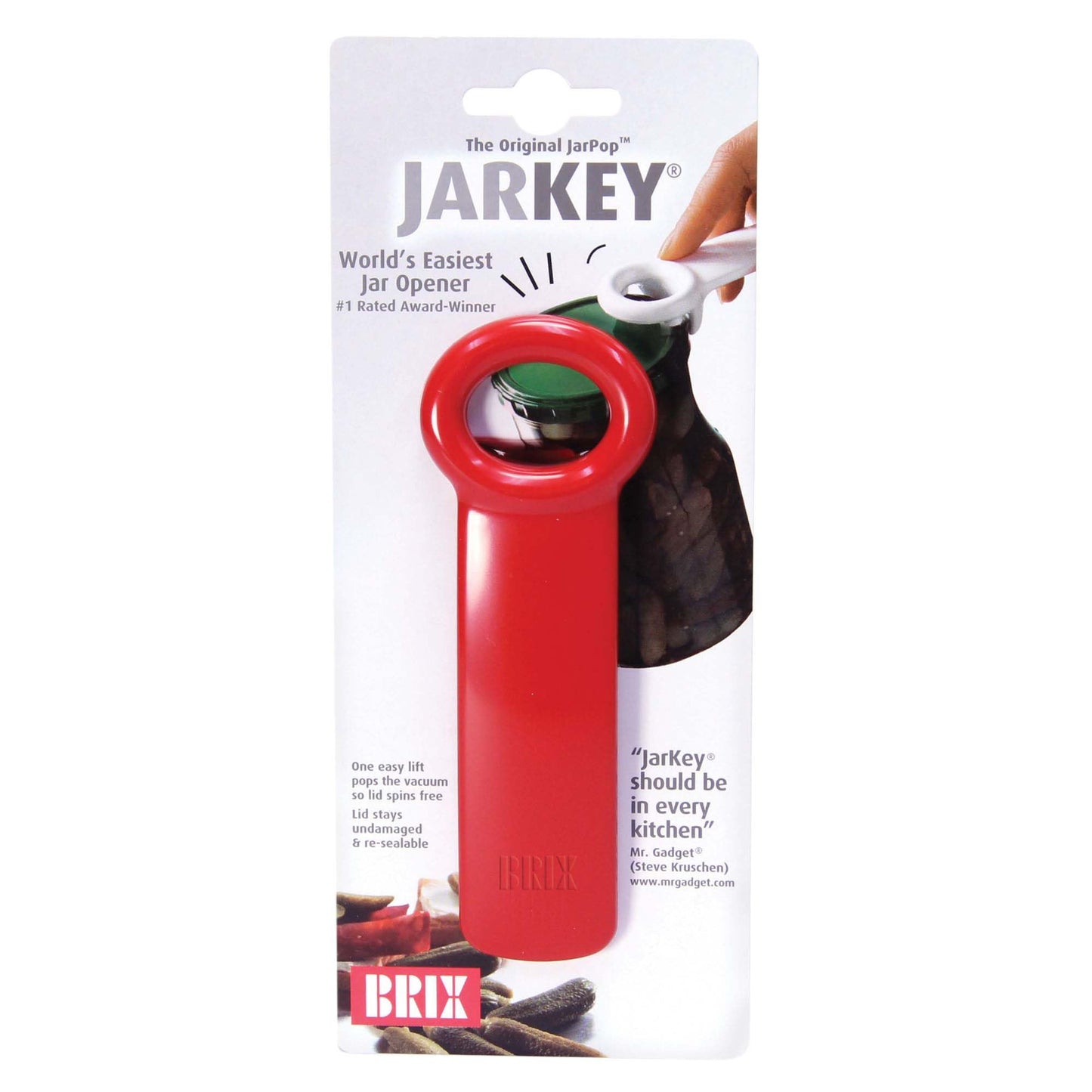 Brix Original Easy Jar Key Opener, 5.62-Inch, Colors may vary