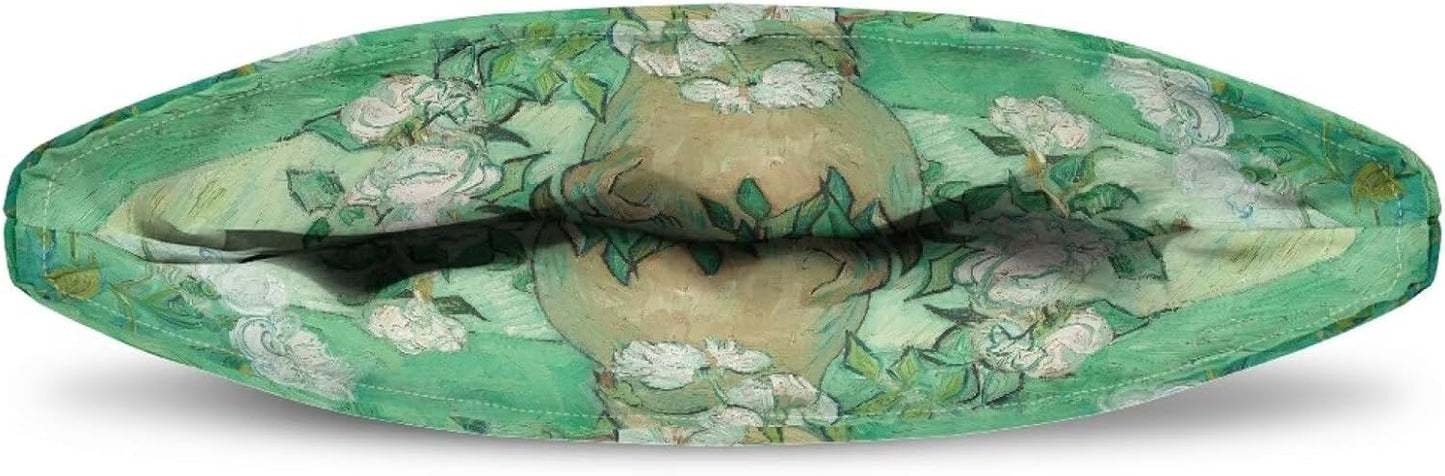 Van Gogh White Rose Tea Cozy: Large Insulated Tea Cosy, Portable Kettle Dust Cover, Easy to Clean for Tea Party