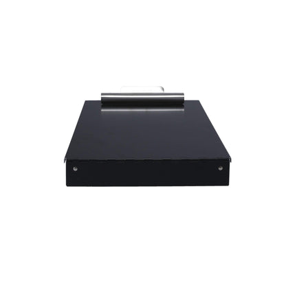Saunders Cruiser-Mate Black Aluminum Clipboard with Storage, Dual Tray Nursing Folio, HIPAA Compliant Medical Chart Holder, Heavy Duty Recycled Metal, Self-Locking Latch, Made in USA
