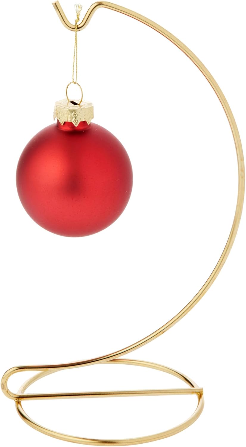 Plymor Simple Gold Ornament Stand - 7" H x 3" W x 3" D, 6 Pack