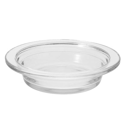 TOPPERFUN Replacement Wax Warmer Dish, 4.5in Aromatherapy Lamp Tray Wax Melt Liner Round Glass Oil Pan for Oil Melts