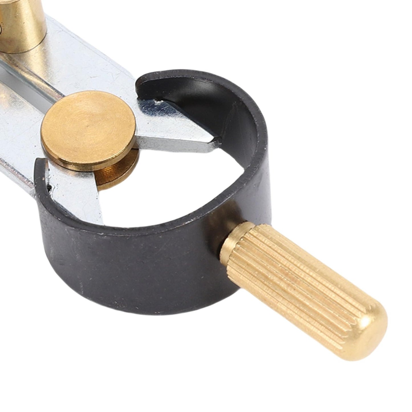 YUEHISY Spring Wing Divider Caliper, 4in Drafting Compass with Leather Creaser, Adjustable Lockable Tool, for Geometry Craft Work